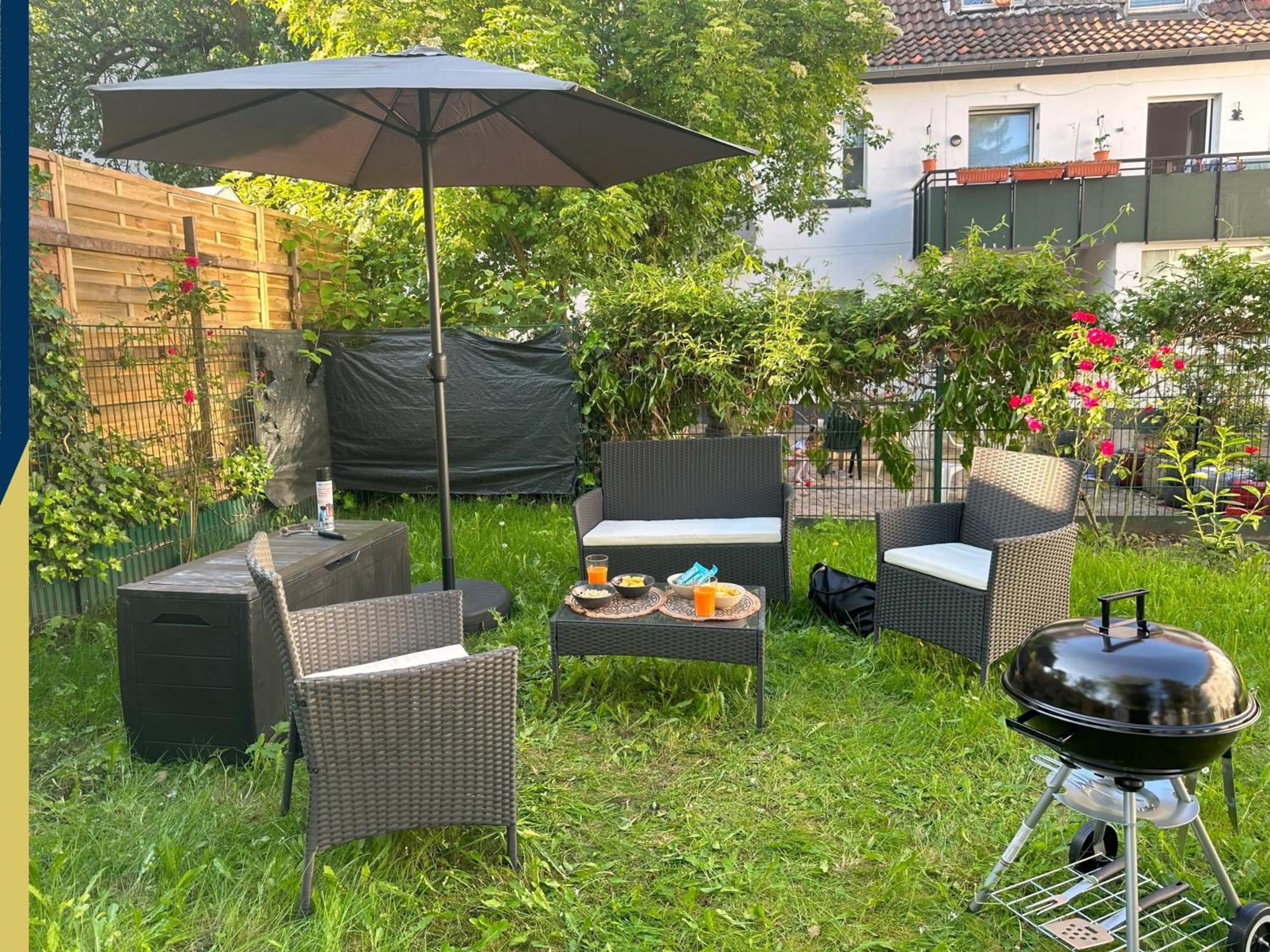 Cozy Apartment With Garden In Gelsenkirchen Esterno foto